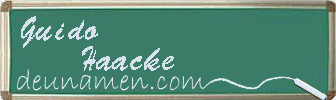 Guido Haacke Visitenkarte